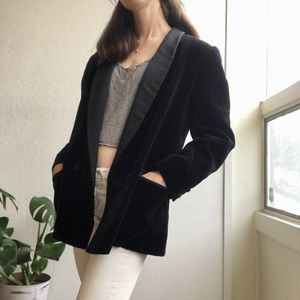 Black velvet jacket